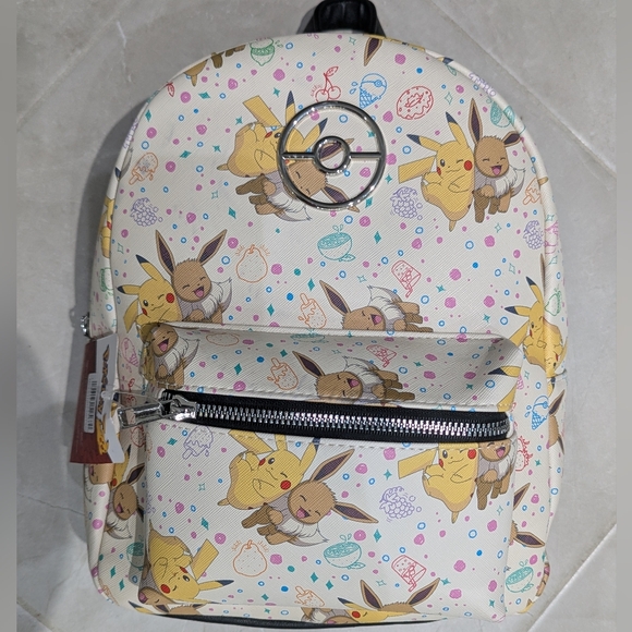 New Pokemon Pikachu Eevee Mini Backpack - Picture 3 of 3